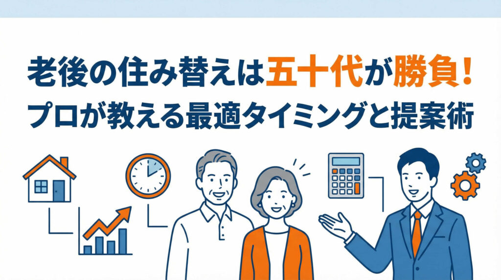 老後の住み替えは五十代が勝負！プロが教える最適タイミングと提案術